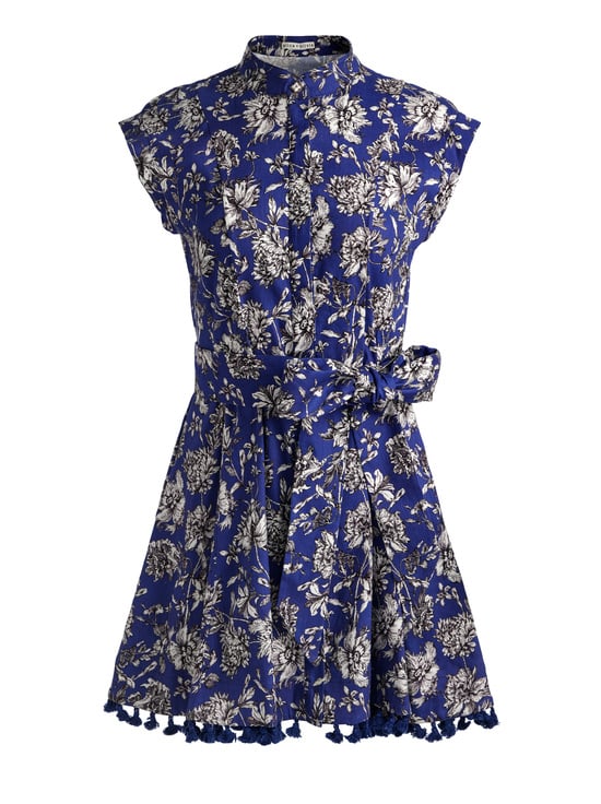 BLOOMING WILD INDIGO-LUCY MINI DRESS