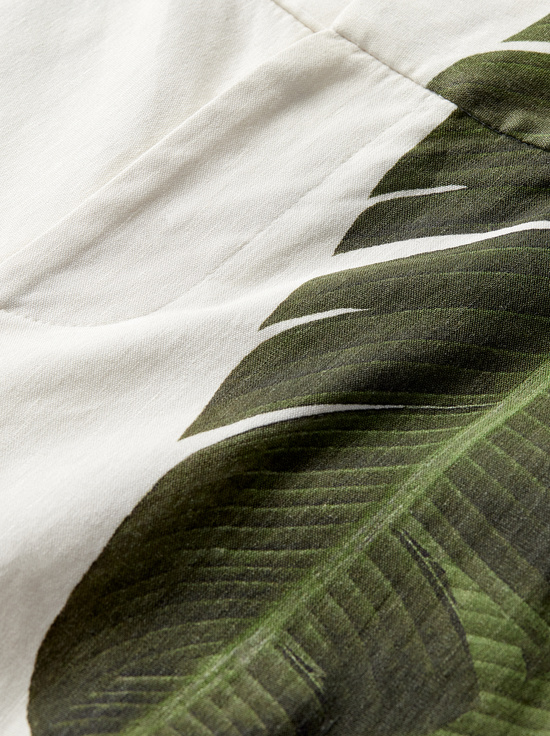 JUNGLE PALM OFF WHITE-DYLAN LINEN PANT