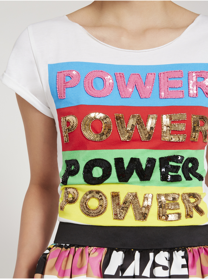 AO X LAKWENA MIKEY TEE - WHITE/MULTI image 3 - ALICE + OLIVIA