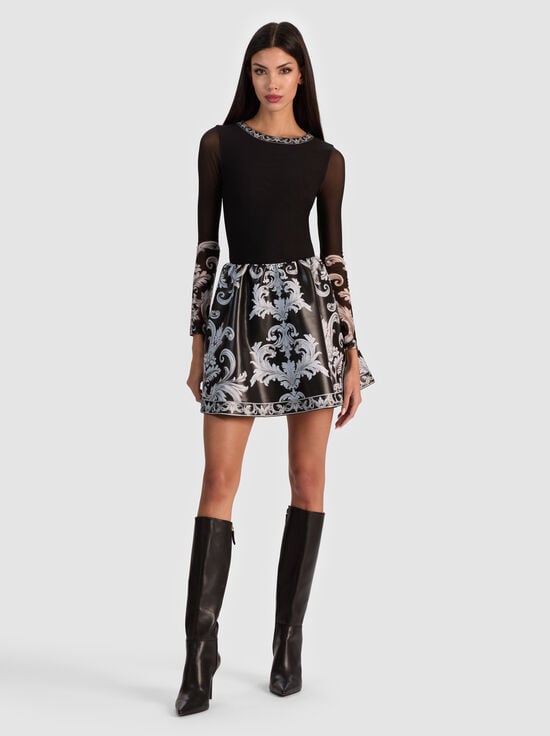 WINTER'S TALE-CHARA VEGAN MINI DRESS