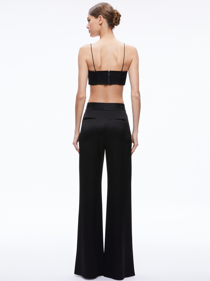 SASHA THIN STRAP CROP TOP - BLACK image 1 - Alice And Olivia