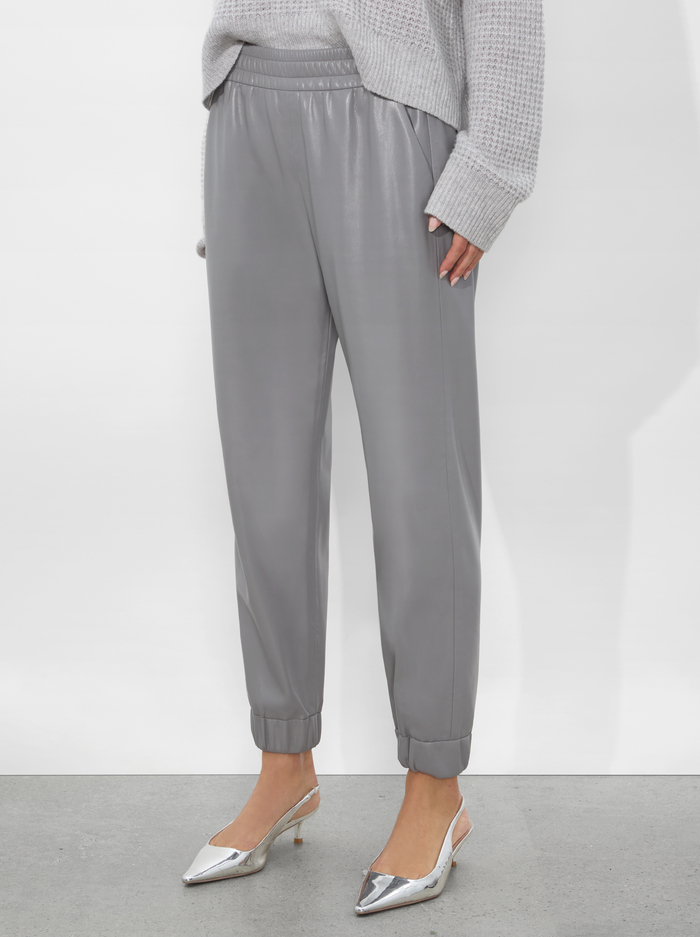 PETE VEGAN PANT - STORM GREY - Alice And Olivia
