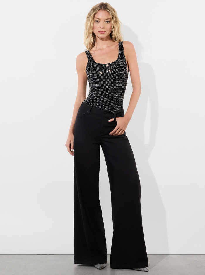 REMY BODYSUIT - BLACK/SILVER image 4 - Alice And Olivia