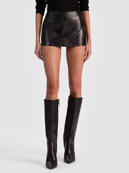 BLACK-MACE VEGAN MINI SKORT