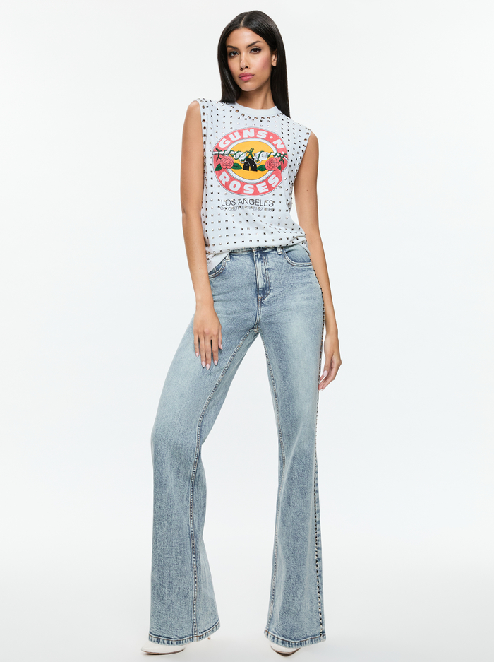 BODIE STUDDED JEAN - LEXI LIGHT BLUE image 4 - Alice And Olivia