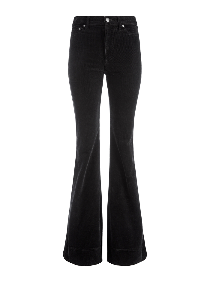 BEAUTIFUL HIGH RISE CORDUROY BELL - BLACK image 5 - ALICE + OLIVIA