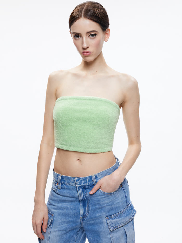ALISON TUBE TOP SWEATER - PISTACHIO - Alice And Olivia