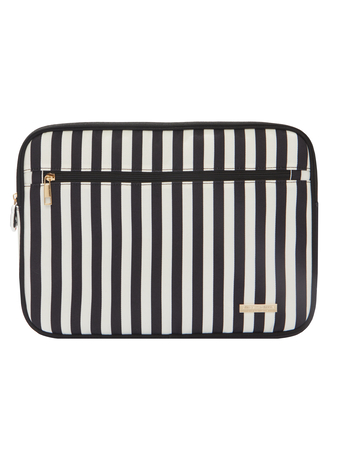 POSITANO STRIPE SM BLACK-A+O X FABFITFUN LAPTOP SLEEVE