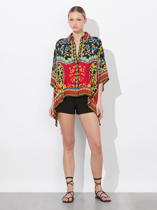 LOVE NOTE-DEANNE BUTTON DOWN BLOUSE