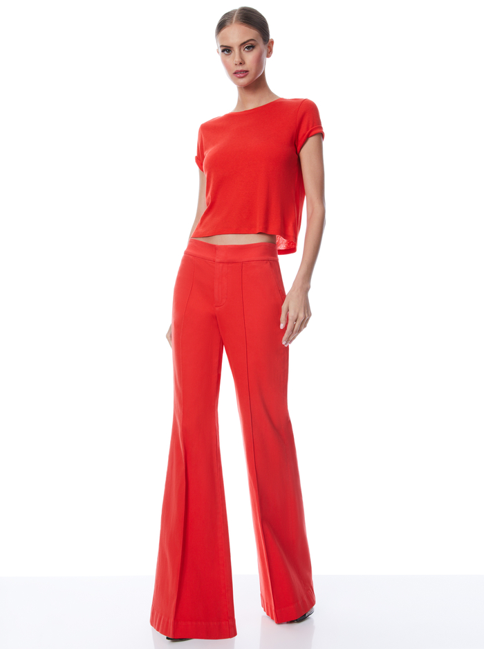 JANE TROUSER JEAN - CHILI PEPPER image 4 - ALICE + OLIVIA