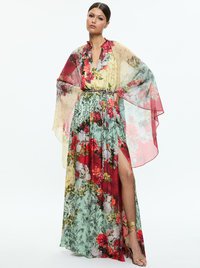 MALINDA MAXI DRESS WITH SLIT - OAKLEY image 3 - Alice And Olivia