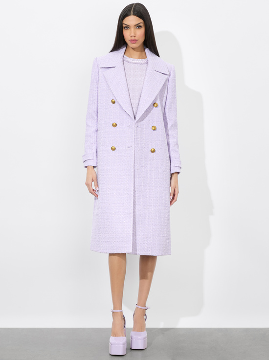 LILAC-NICHOLAS DOUBLE BREASTED COAT