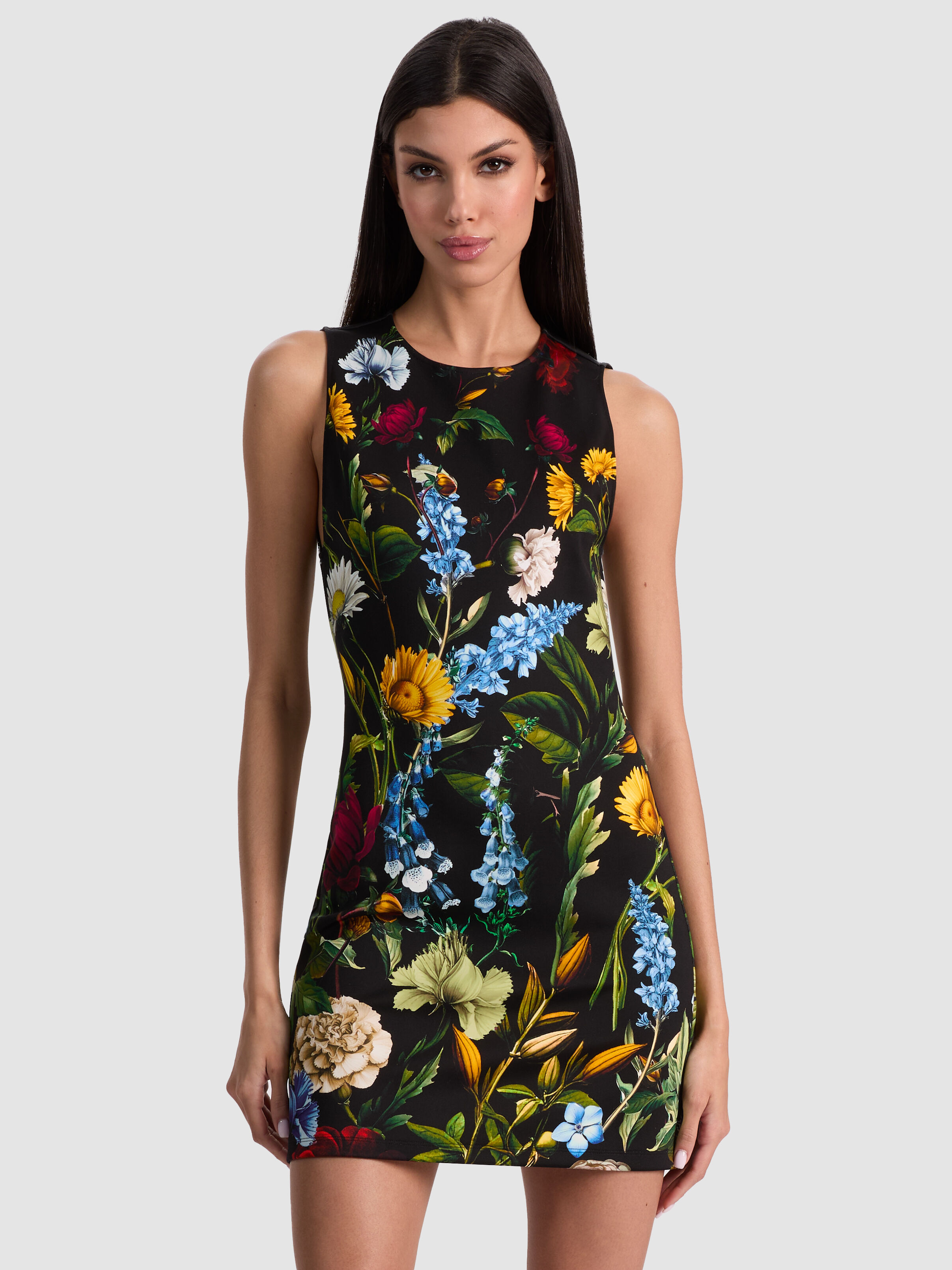 Alice+Olivia■Millicent Mini Dress■ドレス alice + olivia Women's Millicent Flare Mini Dress, Secret