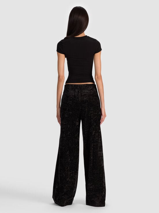 BLACK-CONOR CLEAN WAIST TROUSER