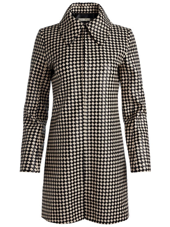 BLACK/BISCOTTI-LOGAN VEGAN COAT