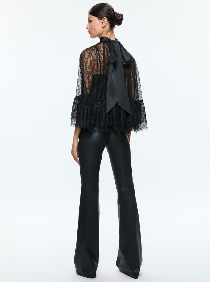 ZENON TOP WITH CAMI - BLACK image 2 - Alice And Olivia