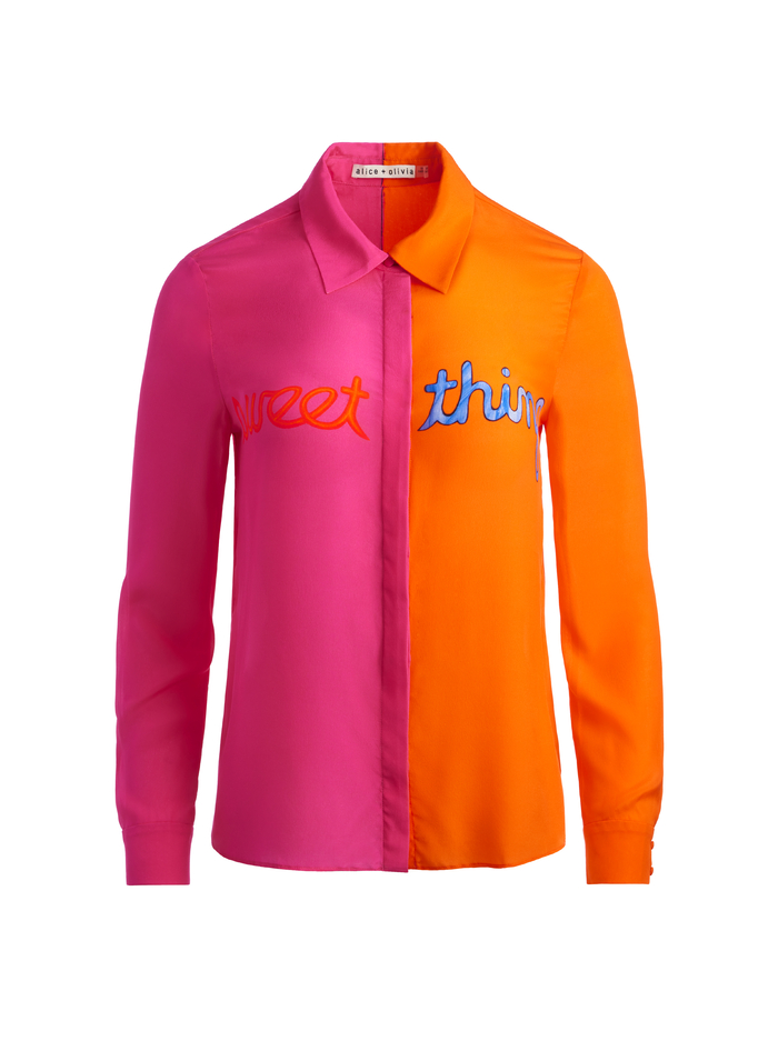 A+O X DEBORAH KASS WILLA PLACKET TOP - SWEET THING image 5 - ALICE + OLIVIA