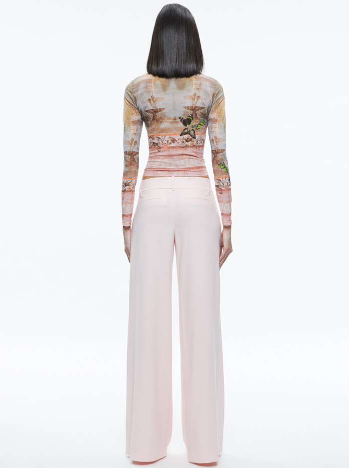 ERIC LOW RISE PANT - PINK LACE image 2 - Alice And Olivia