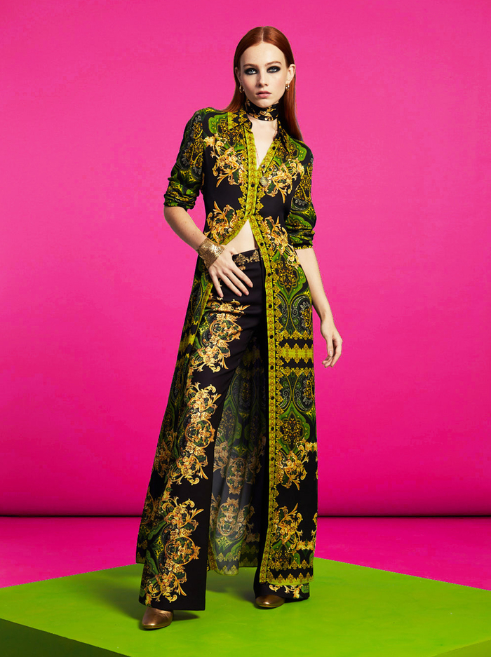 CHASSIDY MAXI SHIRT DRESS - RENDEZVOUS - Alice And Olivia