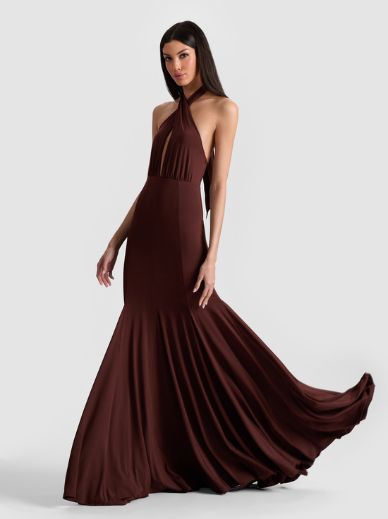 MOCHA-EVELINA MAXI DRESS