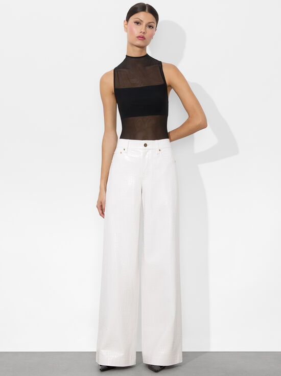 OFF WHITE-TRISH VEGAN CROC PANT