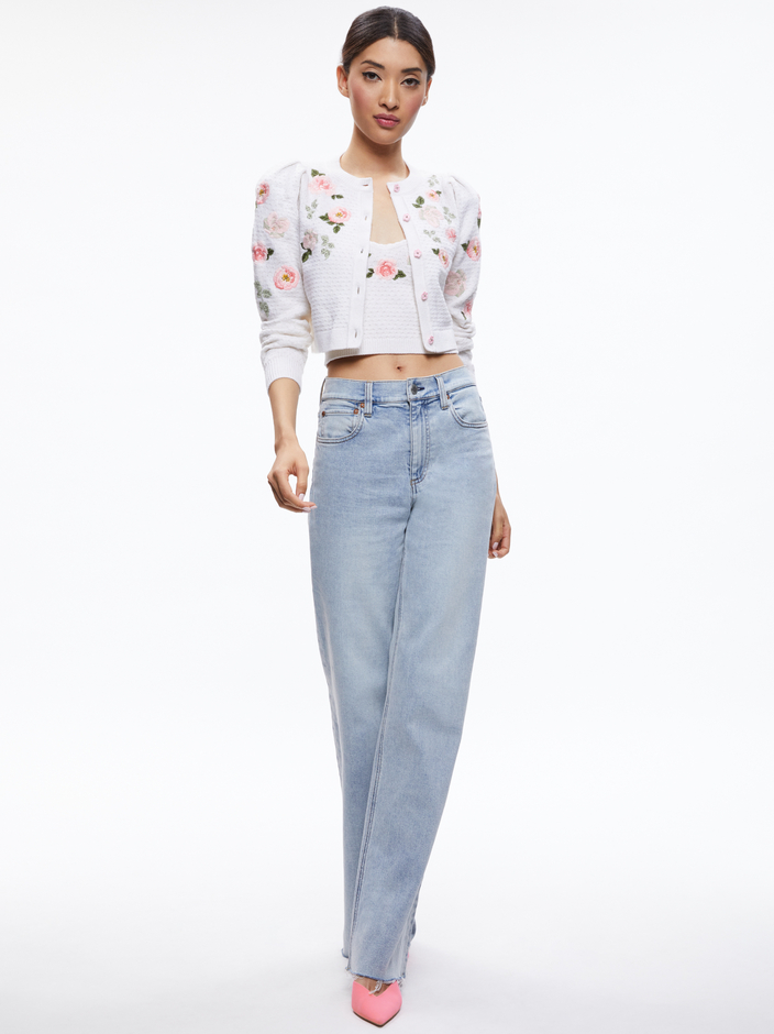 KITTY EMBROIDERED CARDIGAN + BRIGIDA EMBROIDERED TANK - 