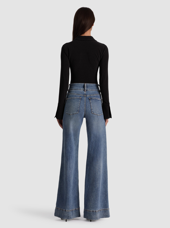 BLACK-FREYA BUTTON DOWN BODYSUIT