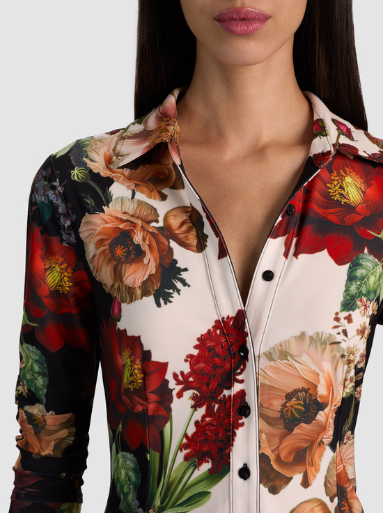 FLORAL RADIANCE-FREYA BUTTON DOWN TOP