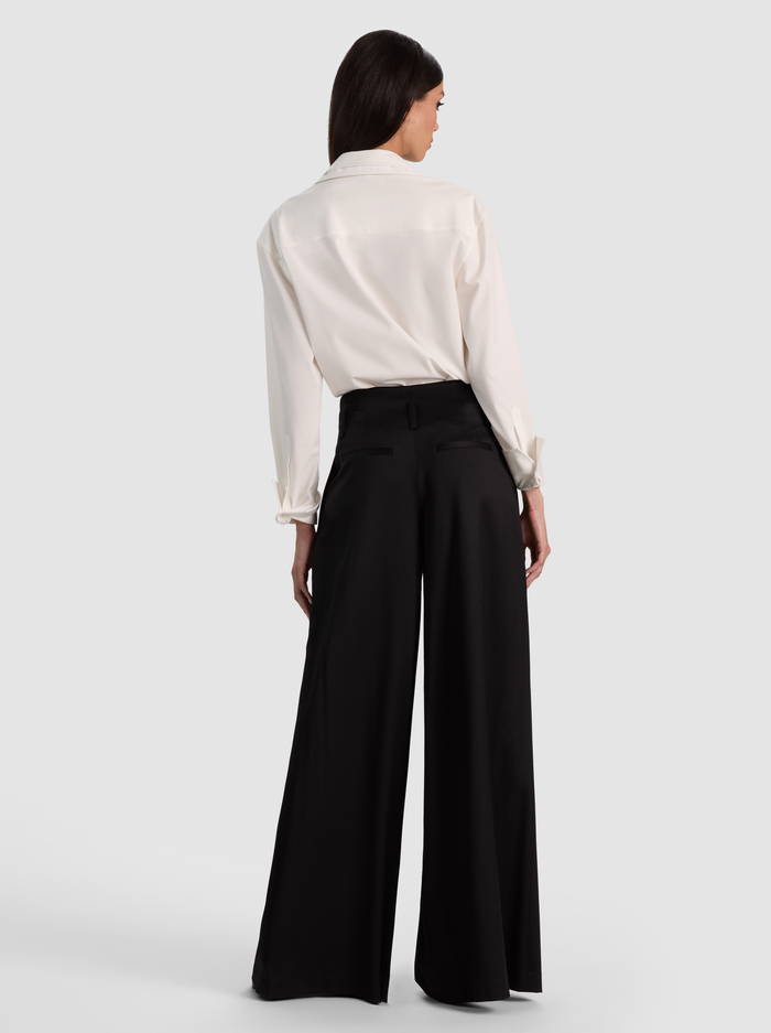 BENSON WOOL PLEATED PANT - BLACK image 2 - ALICE + OLIVIA