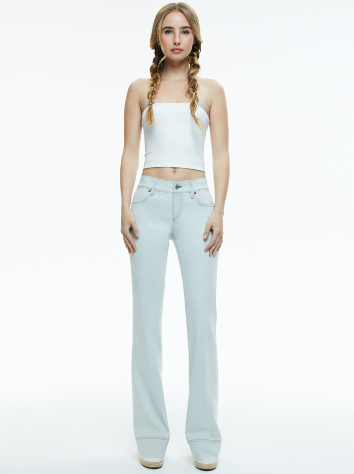SB BELL JEAN - BLEACHED OUT INDIGO image 4 - Alice And Olivia