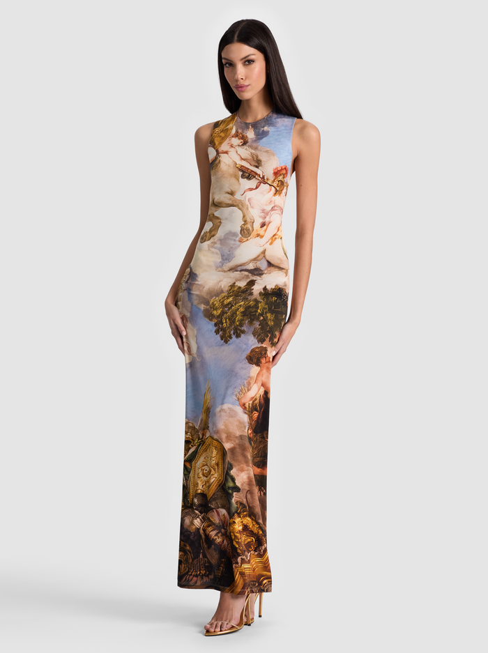 DELORA OPEN BACK MAXI DRESS - RENAISSANCE FAIR image 3 - Alice And Olivia