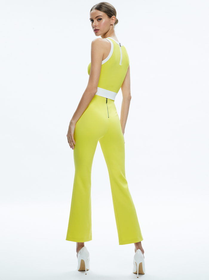 RMP MID RISE BACK-ZIP BOOTCUT ANKLE PANT - HAPPY YELLOW image 2 - Alice And Olivia