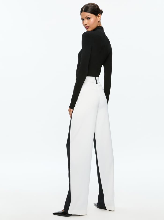 ROBERTA RIBBED TURTLENECK - BLACK image 2 - Alice And Olivia