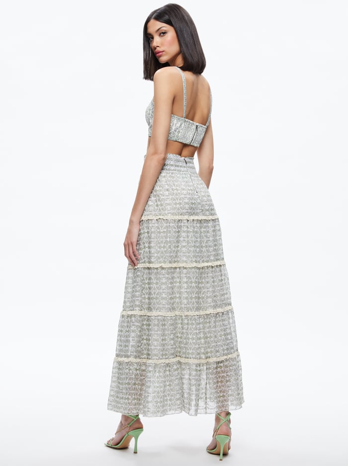 AISHA TIERED MAXI SKIRT - REPUBLIC GEO image 1 - Alice And Olivia