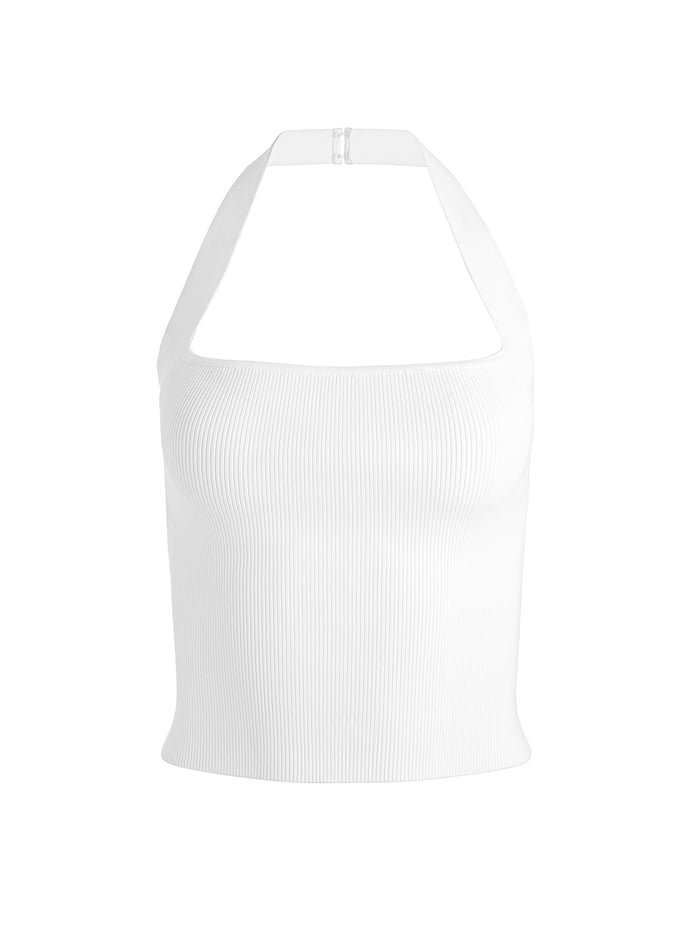 CELLY HALTER TANK - SOFT WHITE image 5 - Alice And Olivia