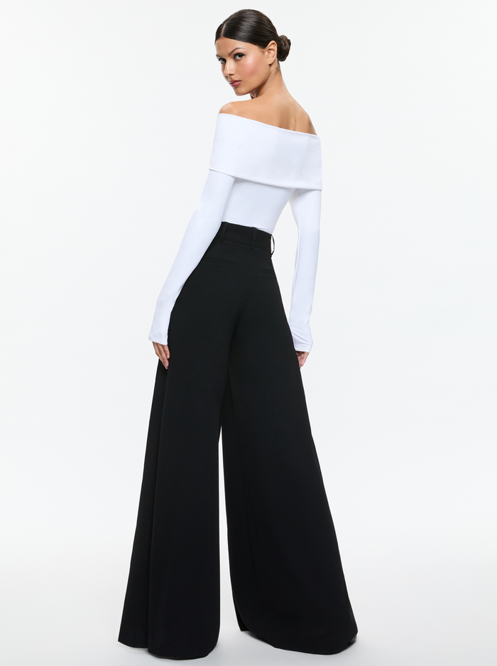 SIMON TROUSER - BLACK image 2 - Alice And Olivia