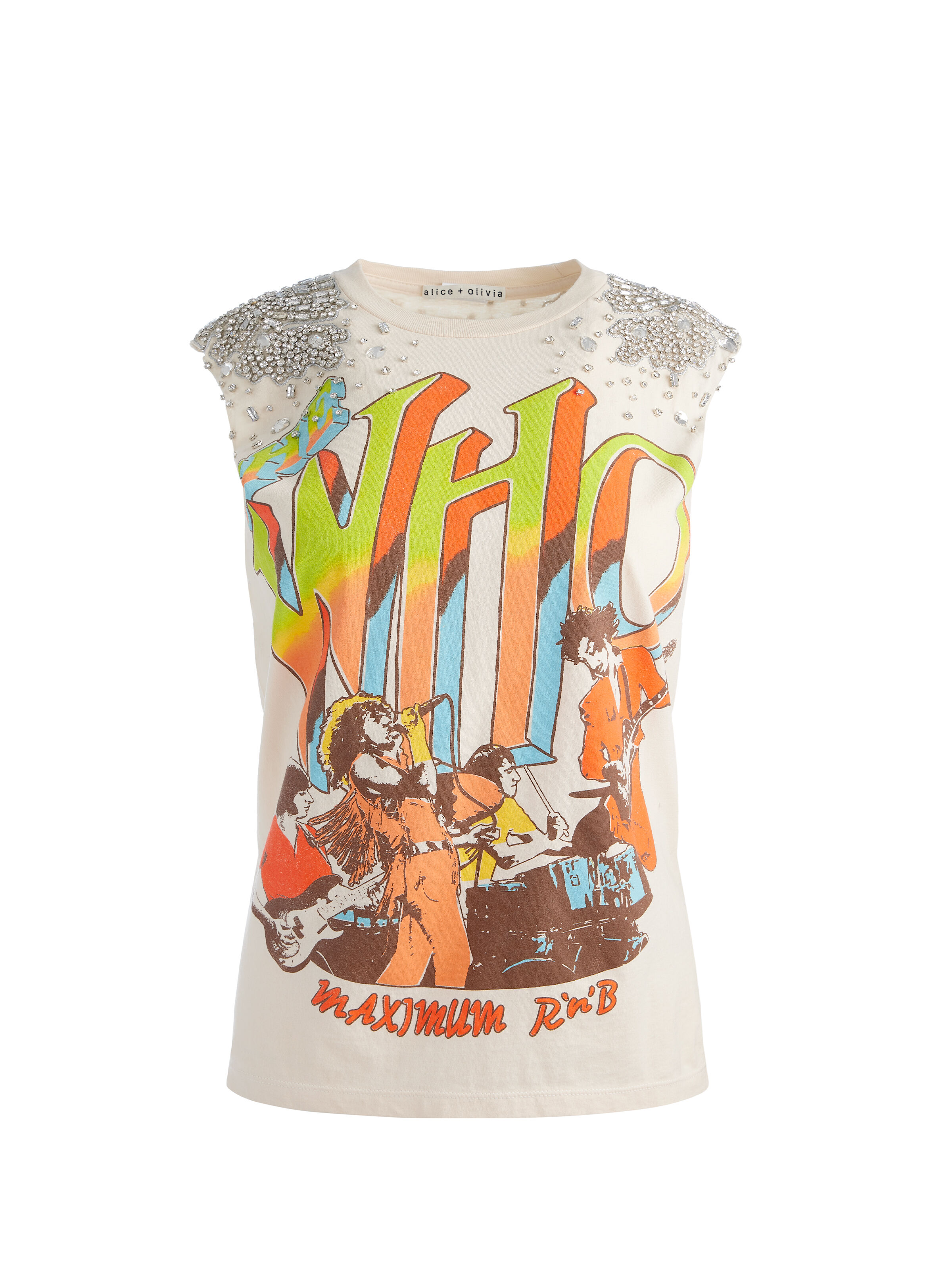 Embellished Tops | Rhinestone & Pearl Tops | Alice + Olivia