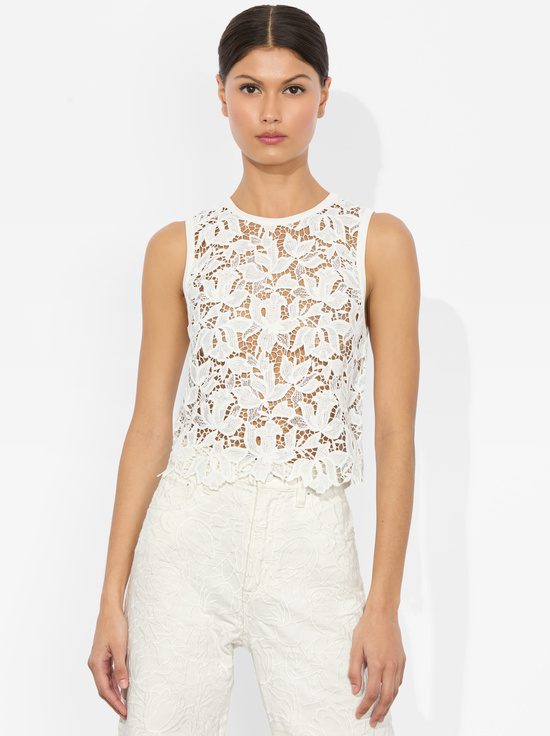 DANIELLE LACE FRONT TANK