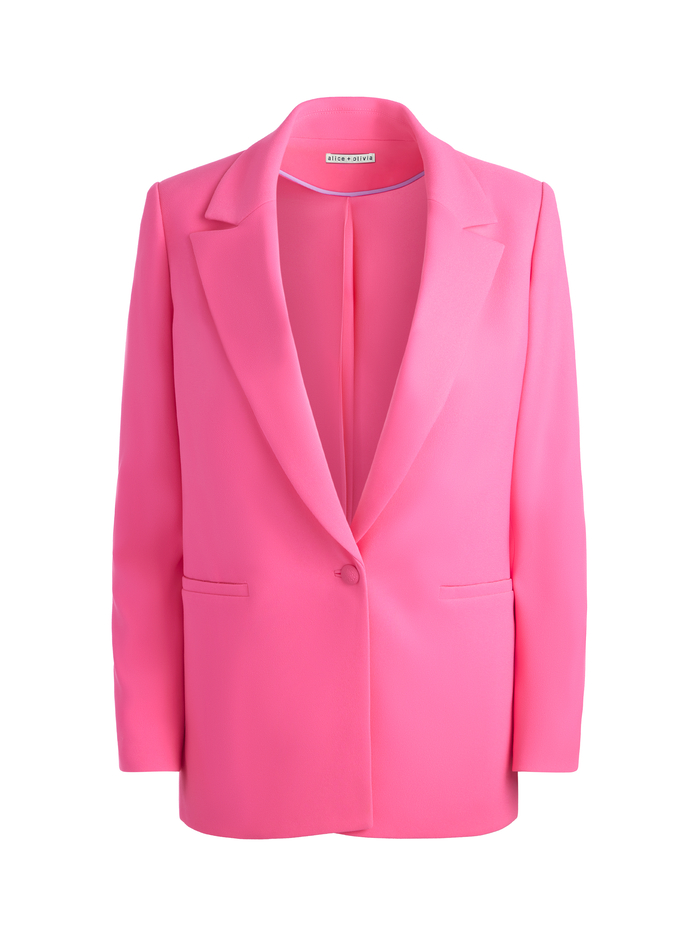 DENNY BOYFRIEND BLAZER - WILD PINK image 5 - Alice And Olivia