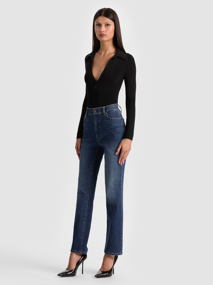 RICH JEAN - DANICA DARK INDIGO image 4 - ALICE + OLIVIA