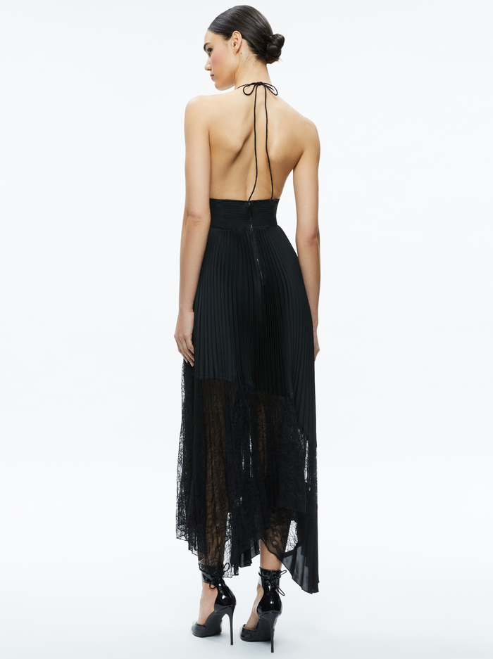 HANNAH HALTER MAXI DRESS - BLACK image 2 - Alice And Olivia