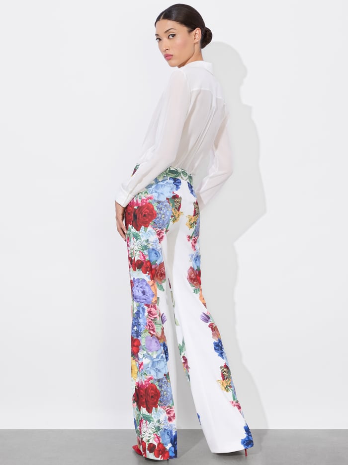 ANDREW PANT - GARDEN BRUNCH OFF WHITE image 3 - Alice And Olivia