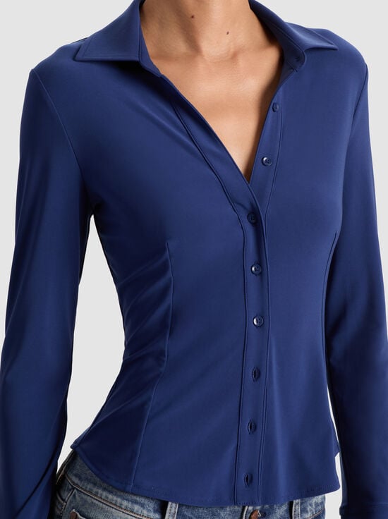 INDIGO-FREYA FITTED TOP
