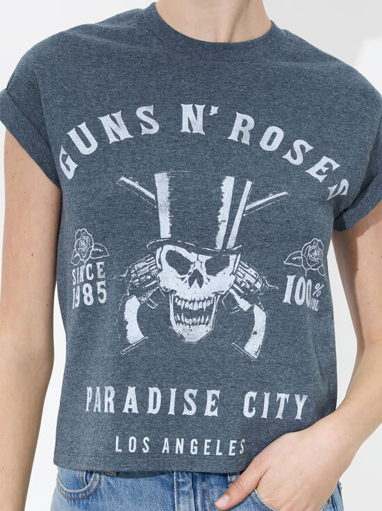 CHARCOAL/WHITE-SHIRA TEE