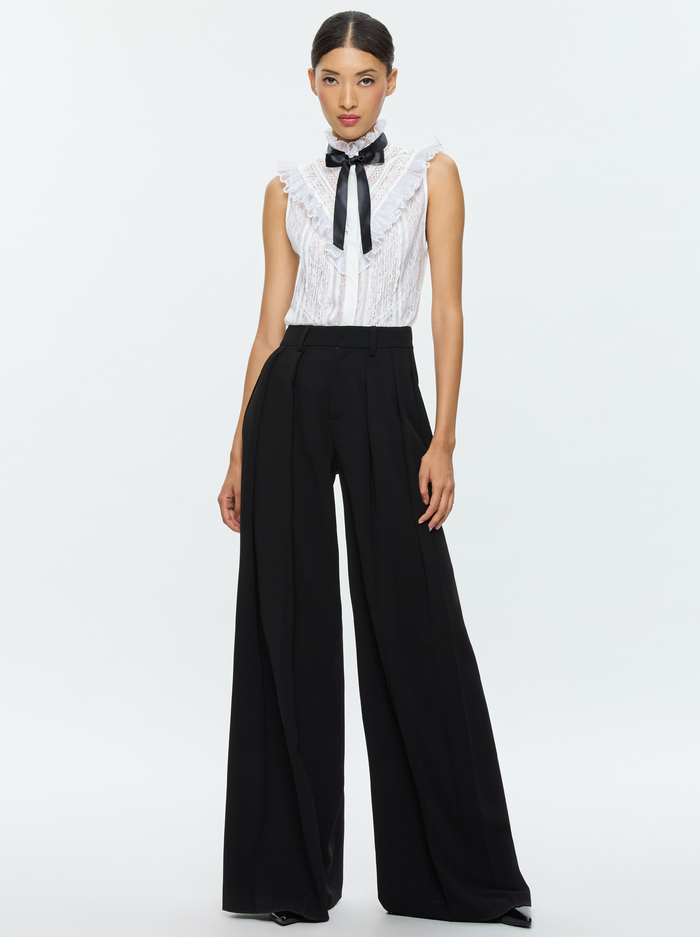 RHEBA LACE BLOUSE - OFF WHITE image 1 - Alice And Olivia