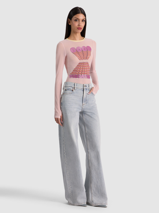 GOOD VIBRATIONS-DELAINA EMBELLISHED TOP