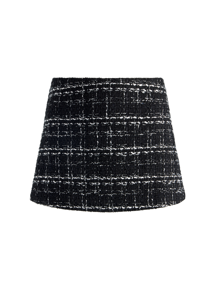 MACE MINI SKORT - BLACK/OFF WHITE image 5 - ALICE + OLIVIA