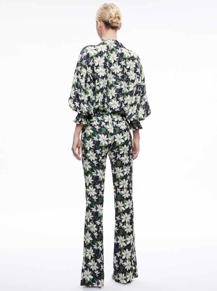 OLIVIA BOOTCUT PANT - MOONLIGHT FLORAL image 1 - Alice And Olivia