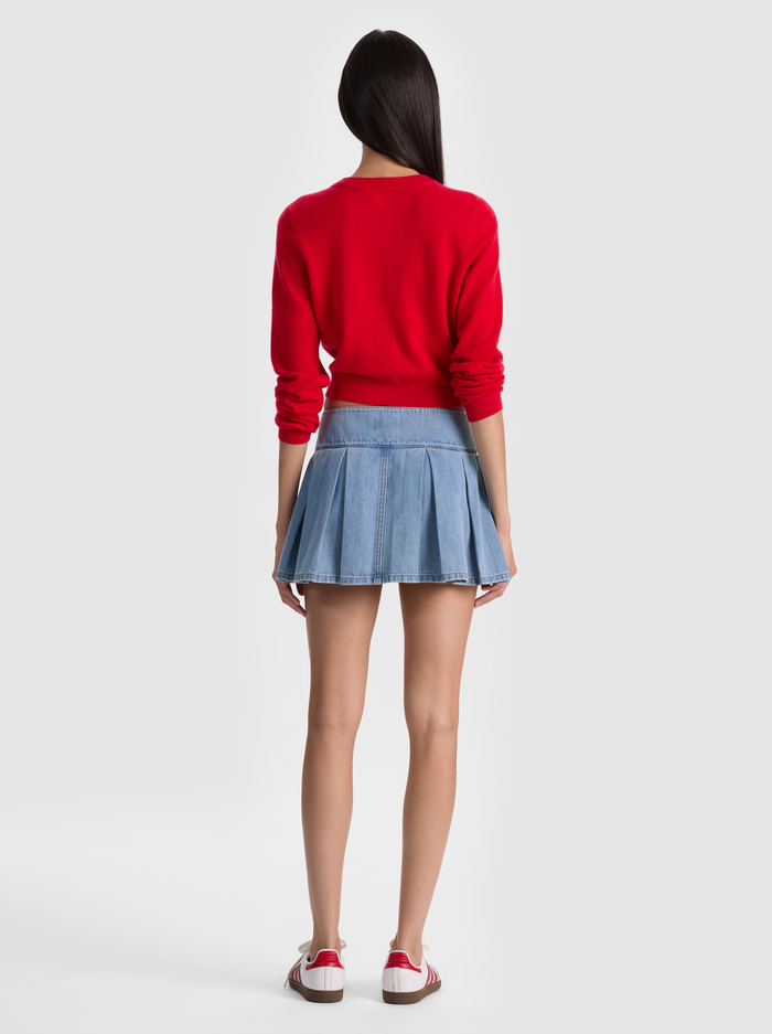 AMY DENIM MINI SKIRT - EDIE WASH image 2 - ALICE + OLIVIA