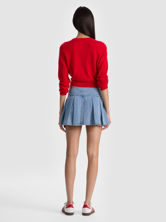 EDIE WASH-AMY DENIM MINI SKIRT